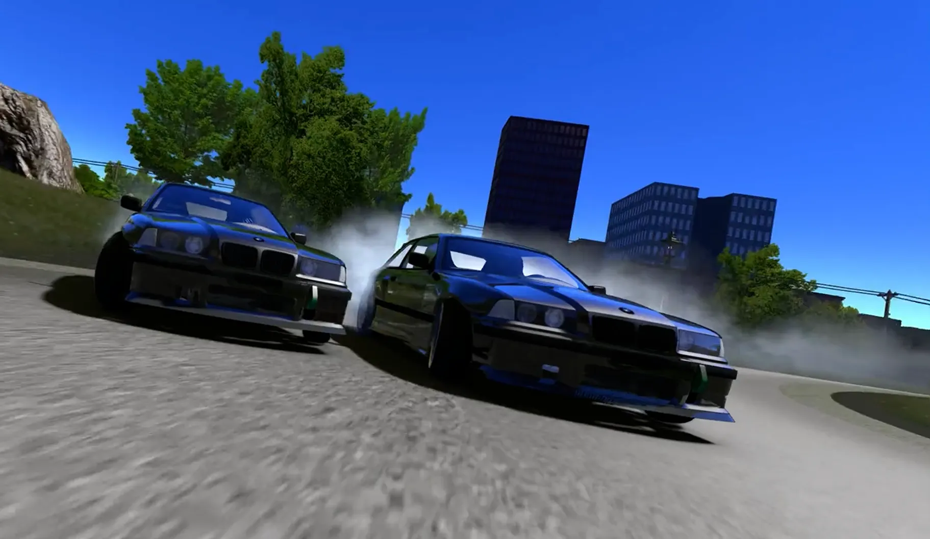 Photo aérienne des boxes du circuit de Mirecourt